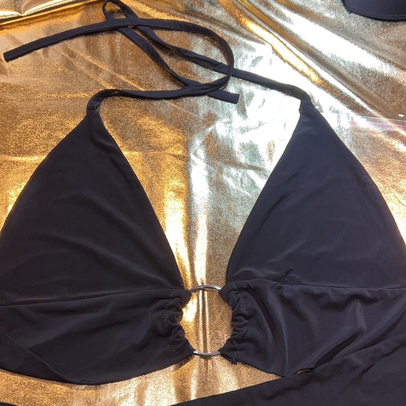 NWOT Black Halter Top - Picture 2 of 6